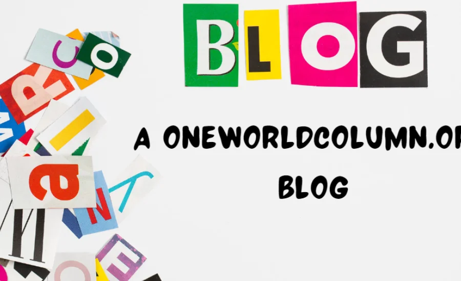 The oneworldcolumn.org blog