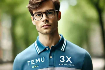 Men unc blue polo shirt temu 3x